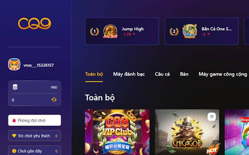 Sảnh cược CQ9 của QH88 được nhiều anh em cược thủ yêu thích